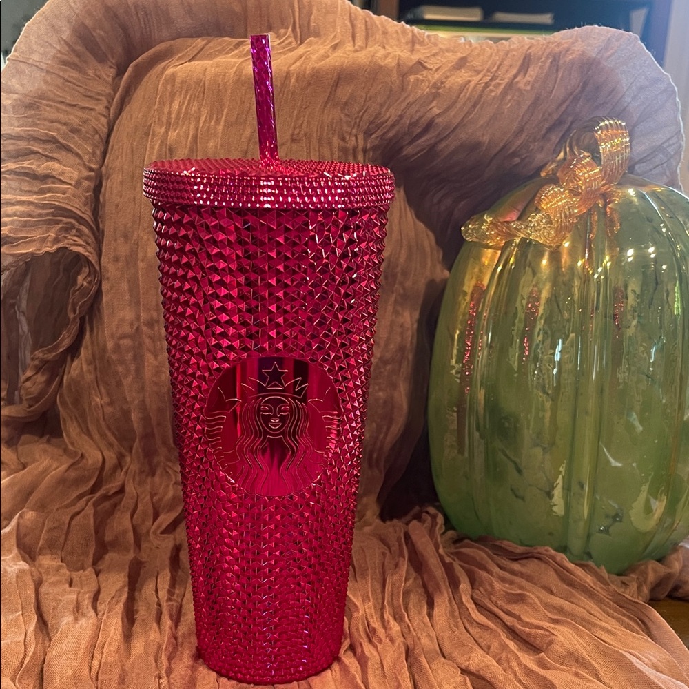 Starbucks Sparkling Red Tumbler with Straw